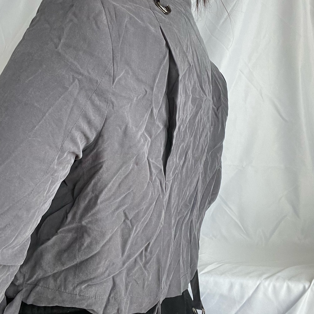 Ruffled Grey Jacket - Picture 3 of 3